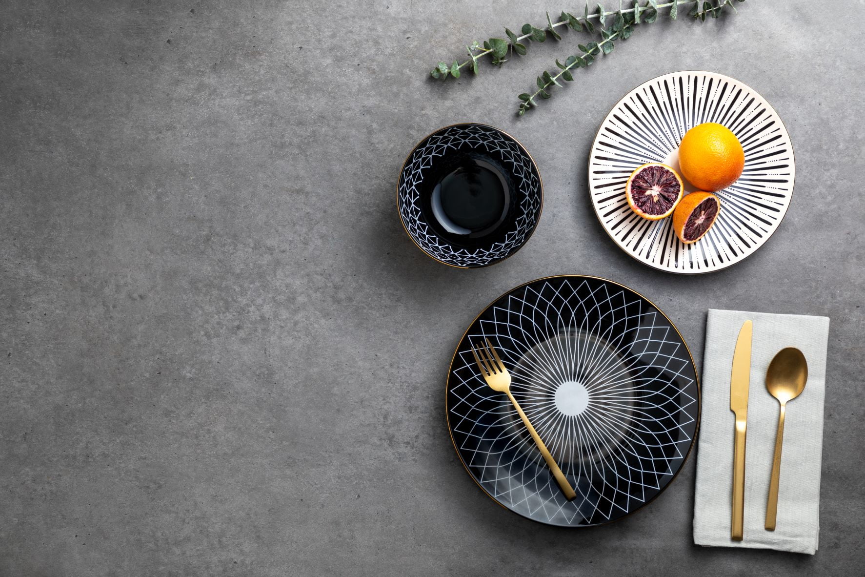 Calypso 12 Piece Stoneware Dinnerware Set, Service for 4 - Image 5