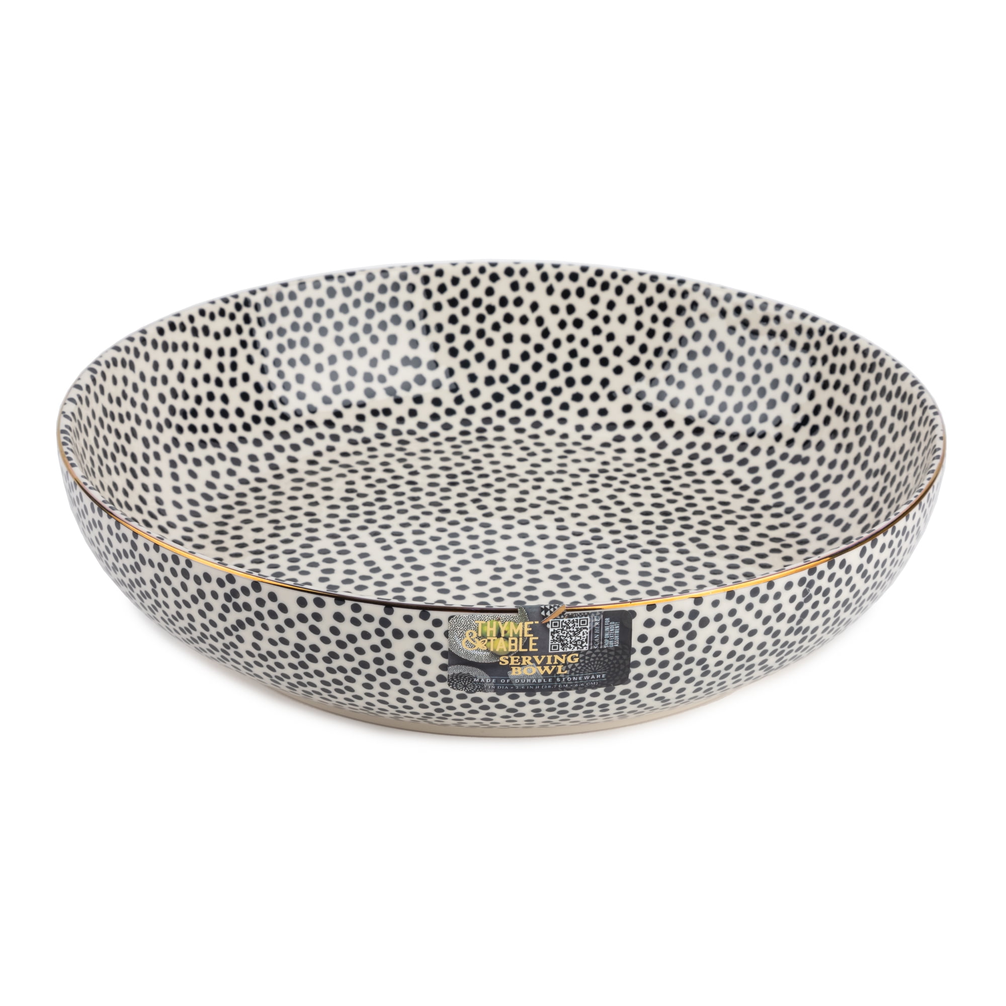 Stoneware Serve Bowl, Dot Collection - Image 4