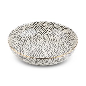 Stoneware Serve Bowl, Dot Collection