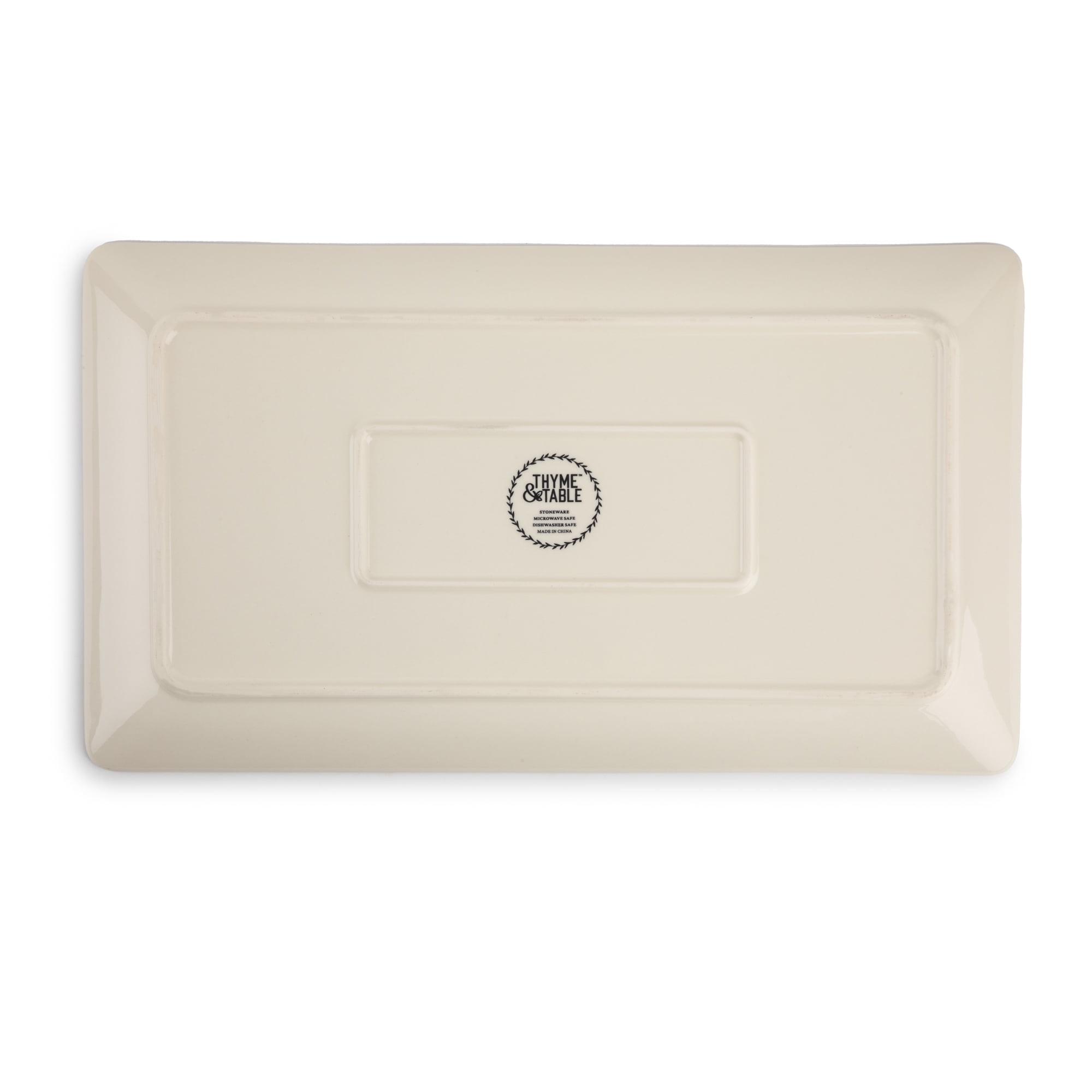 Stoneware Rectangular Serve Platter, Dot Collection - Image 3