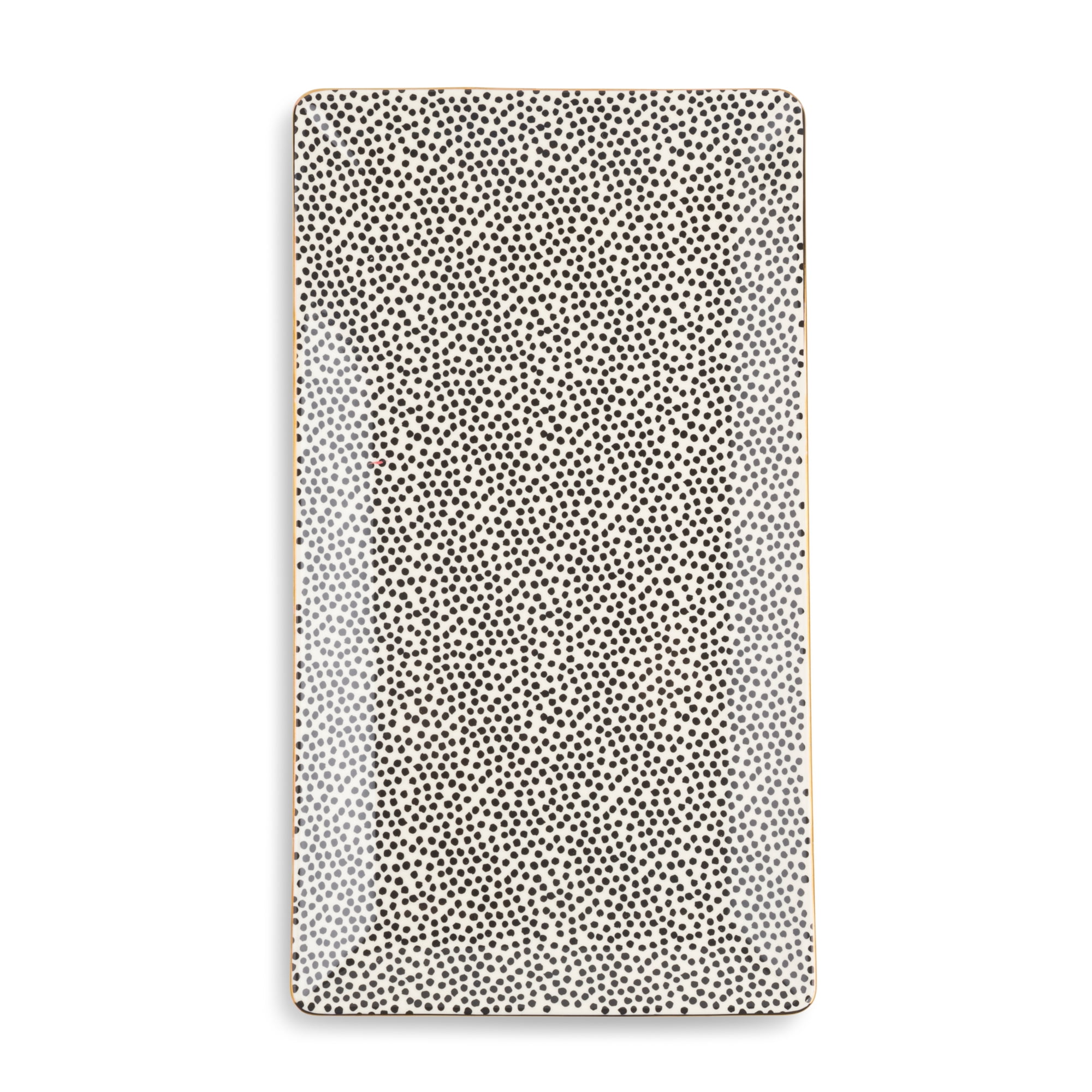 Stoneware Rectangular Serve Platter, Dot Collection - Image 2